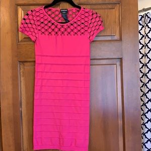 Bebe sexy hot pink bandage dress - size M/L
